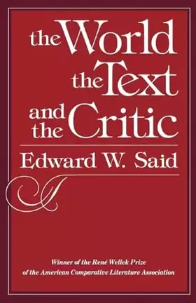 Couverture du produit · The World, the Text, and the Critic