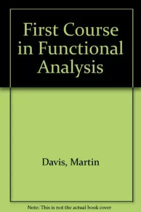 Couverture du produit · A First Course in Functional Analysis
