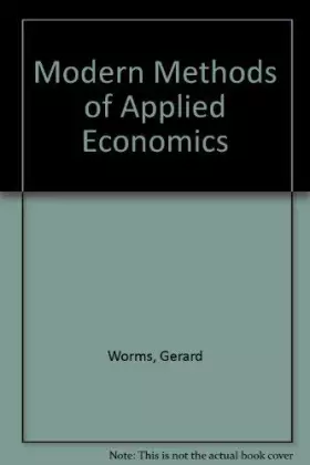 Couverture du produit · Modern methods of applied economics