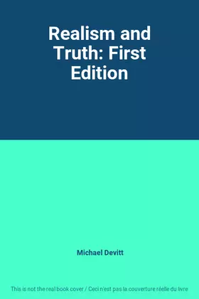 Couverture du produit · Realism and Truth: First Edition