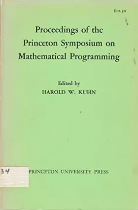 Couverture du produit · Proceedings of the Princeton Symposium on Mathematical Programming