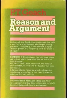 Couverture du produit · Reason and argument