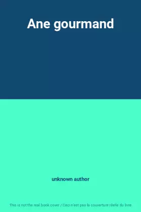 Couverture du produit · Ane gourmand