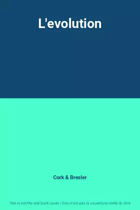 Couverture du produit · L'evolution