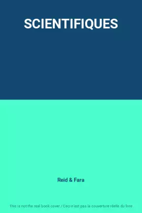 Couverture du produit · SCIENTIFIQUES