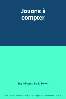 Couverture du produit · Jouons à compter