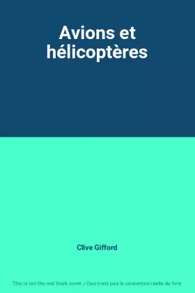 Couverture du produit · Avions et hélicoptères