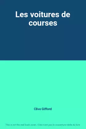 Couverture du produit · Les voitures de courses