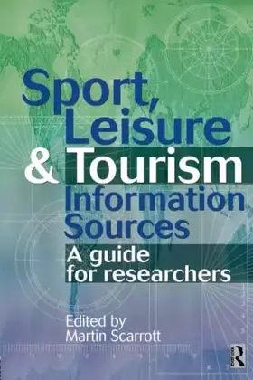 Couverture du produit · Sport, Leisure and Tourism Information Sources