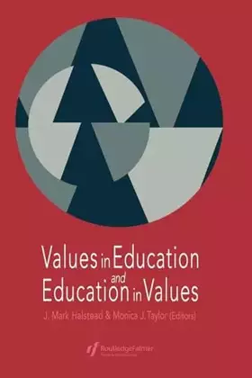 Couverture du produit · Values in Education and Education in Values