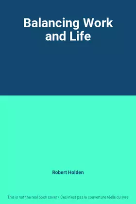 Couverture du produit · Balancing Work and Life