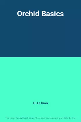 Couverture du produit · Orchid Basics