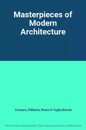 Couverture du produit · Masterpieces of Modern Architecture