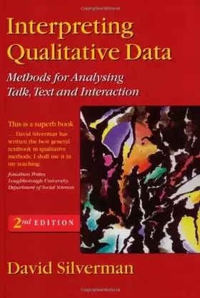 Couverture du produit · Interpreting Qualitative Data: Methods for Analysing Talk, Text and Interaction