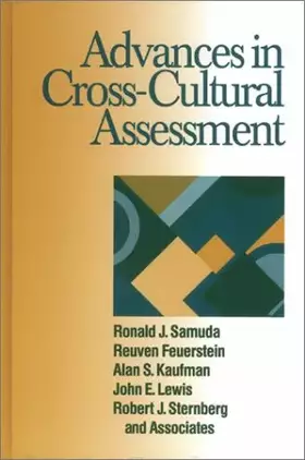 Couverture du produit · Advances in Cross-Cultural Assessment