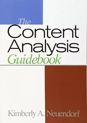 Couverture du produit · The Content Analysis Guidebook