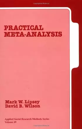 Couverture du produit · Practical Meta-Analysis (Applied Social Research Methods)