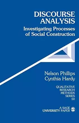 Couverture du produit · Discourse Analysis: Investigating Processes of Social Construction