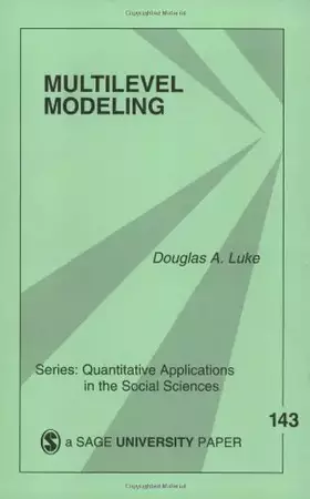 Couverture du produit · Multilevel Modeling