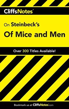 Couverture du produit · Cliffsnotes on Steinbeck's of Mice and Men (Cliffsnotes Literature Guides)