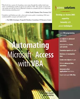 Couverture du produit · Automating Microsoft Access with VBA