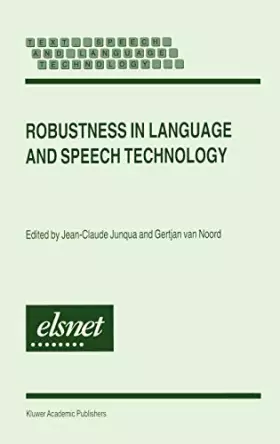 Couverture du produit · Robustness in Languages and Speech Technology