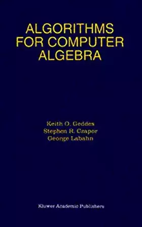 Couverture du produit · Algorithms for Computer Algebra