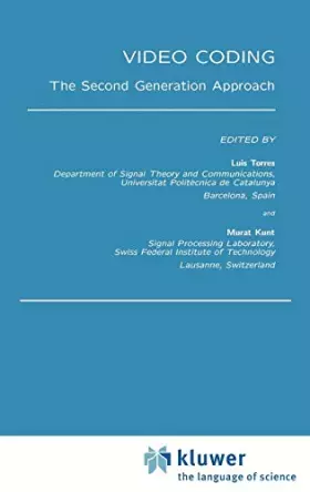 Couverture du produit · Video Coding: The Second Generation Approach