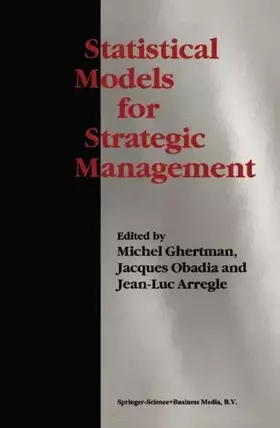 Couverture du produit · Statistical Models for Strategic Management