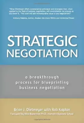 Couverture du produit · Strategic Negotiation: A Breakthrough 4-Step Process for Effective Business Negotiation