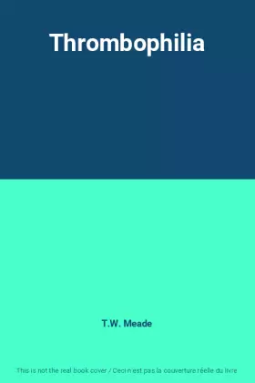 Couverture du produit · Thrombophilia