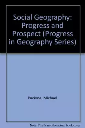 Couverture du produit · SOCIAL GEOGRAPHY CL/ PACIONE