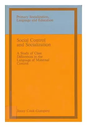 Couverture du produit · Social Control and Socialization
