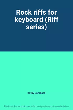 Couverture du produit · Rock riffs for keyboard (Riff series)