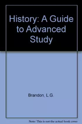 Couverture du produit · History: A Guide to Advanced Study