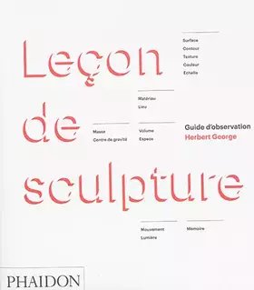 Couverture du produit · Leçon de sculpture : Guide d'observation