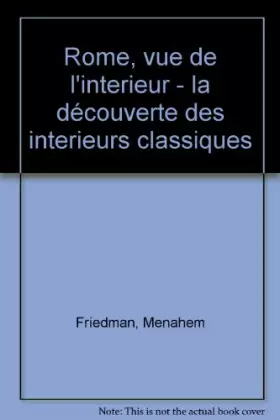 Couverture du produit · ROME VUE DE L'INTERIEUR