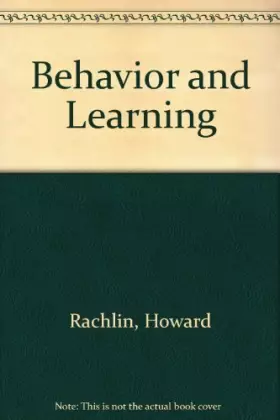 Couverture du produit · Behavior and learning