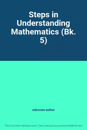 Couverture du produit · Steps in Understanding Mathematics (Bk. 5)