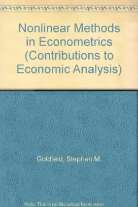 Couverture du produit · Nonlinear Methods in Econometrics