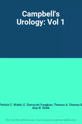 Couverture du produit · Campbell's Urology: Vol 1