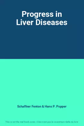 Couverture du produit · Progress in Liver Diseases