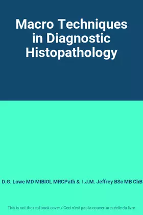 Couverture du produit · Macro Techniques in Diagnostic Histopathology