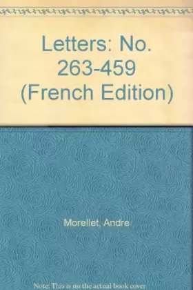 Couverture du produit · Lettres d'André Morellet, tome 2
