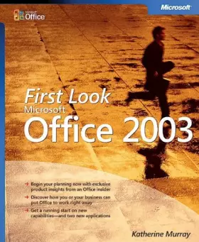 Couverture du produit · First Look Microsoft® Office 2003