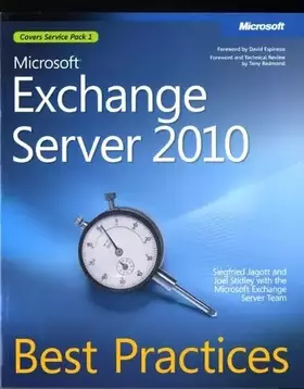 Couverture du produit · Microsoft Exchange Server 2010 Best Practices