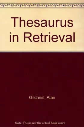 Couverture du produit · Thesaurus in Retrieval