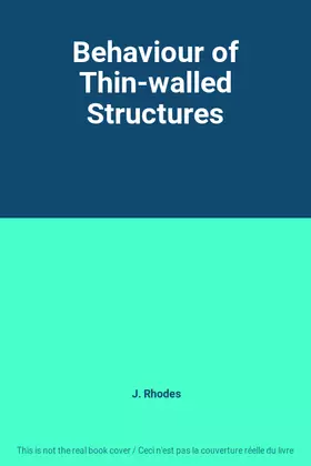 Couverture du produit · Behaviour of Thin-walled Structures