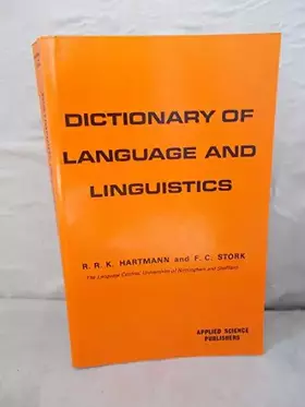 Couverture du produit · Dictionary of Language and Linguistics