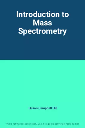 Couverture du produit · Introduction to Mass Spectrometry